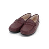 Camille Kids Stella Leather Burgundy Shoes