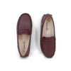 Camille Kids Stella Leather Burgundy Shoes