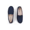 Camille Kids Stella Leather Navy Shoes