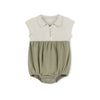 Madeleine Boys Cream/Sage Romper