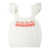 Tocoto Vintage Cherries Jacquard Knit Off White Top