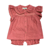 Lone Feather Solid Beauty Baby Coral Set