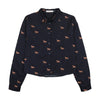 Urban Edge Denim Horse Print Blue Shirt