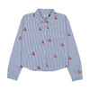 Urban Edge Embroidered Pinstripe Cherries Shirt