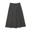 Urban Edge Paneled  Black Denim Skirt