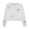 Urban Edge Neon Embroidered White Tee Shirt