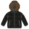 Colmar Baby Black Jacket with Synthetic Detacheable Edge Hood