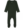 Ann of Nan Velour Baby Green Vest w/ Footie