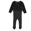 Ann of Nan  Black Footie w/ Wrap