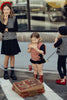 Mini Nod Girls Buckled Vest-Red Combo