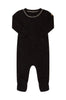 Crew Lounge Black Speckled Rib Footie