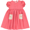 Bebe Organic Cherry Dots Lili Dress (3/4 sleeves sz 6-12y)
