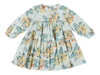 Morley Falling Flower Tiered Printed Samba Dress - Aqua