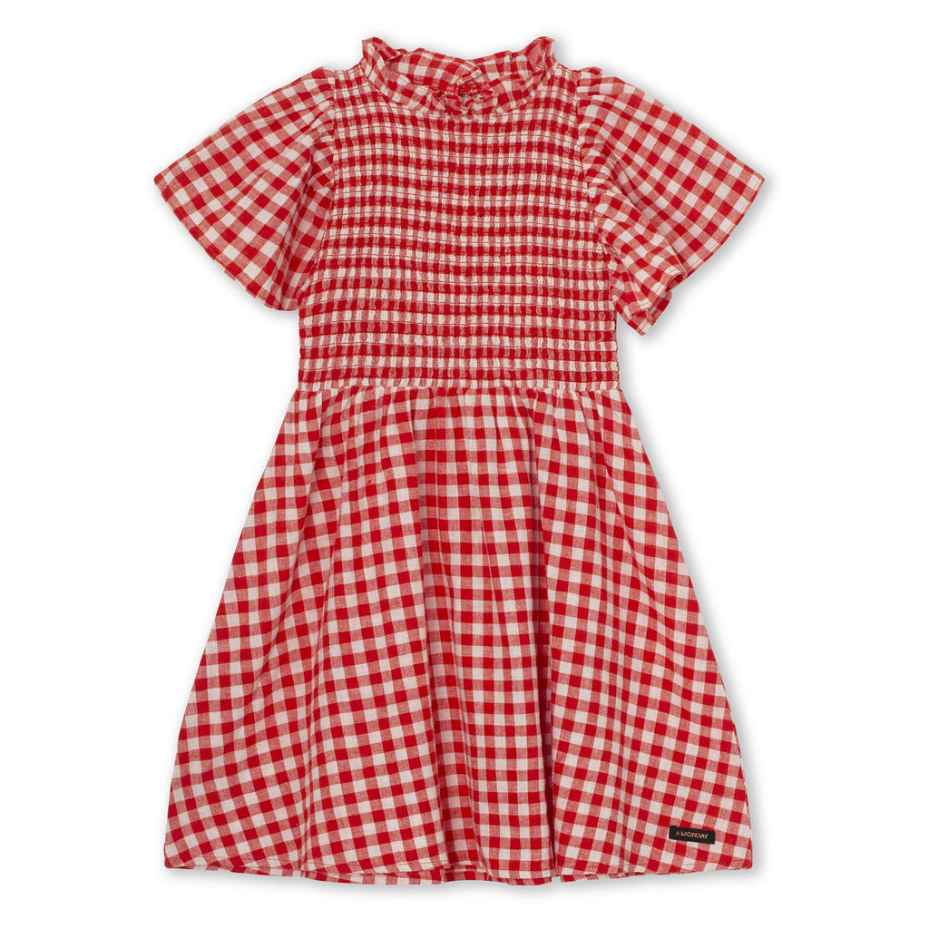A Monday Poppy Check Eliya Dress - Macaroni Kids