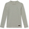 A Monday Silver Pine Stripe Ami T-shirt - Macaroni Kids