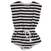 Bonnie And The Gang Joa Ink Stripe Terrycloth Jumpsuit - Macaroni Kids
