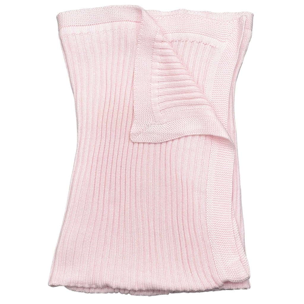 Carmina Baby Pink Knit Blanket - Macaroni Kids