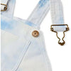 Dotty Dungarees Tie Dye Blue Overall Shorts - Macaroni Kids
