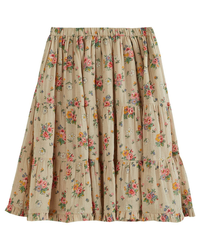 Emile et Ida Printed Floral Long Skirt - Macaroni Kids