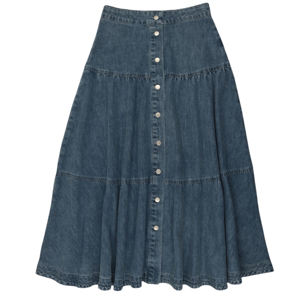 Froo Style denim Blakely Skirt FR1502 - Macaroni Kids