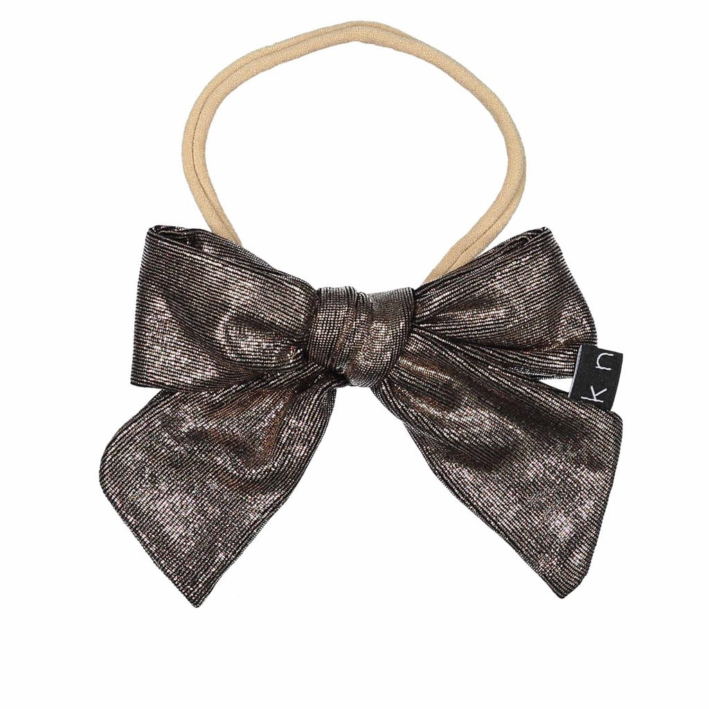 Knot Hair  Bronze Glimmer Bow Band.