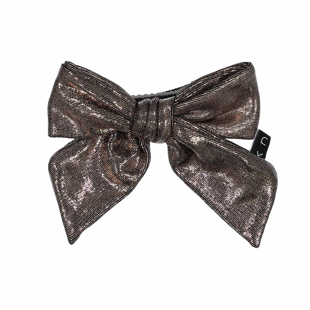 Knot Hair  Bronze Glimmer Bow Clip.
