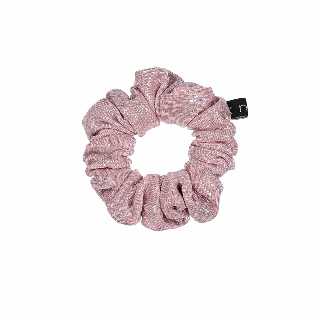 Knot Hair  Pink Glimmer Scrunchie.