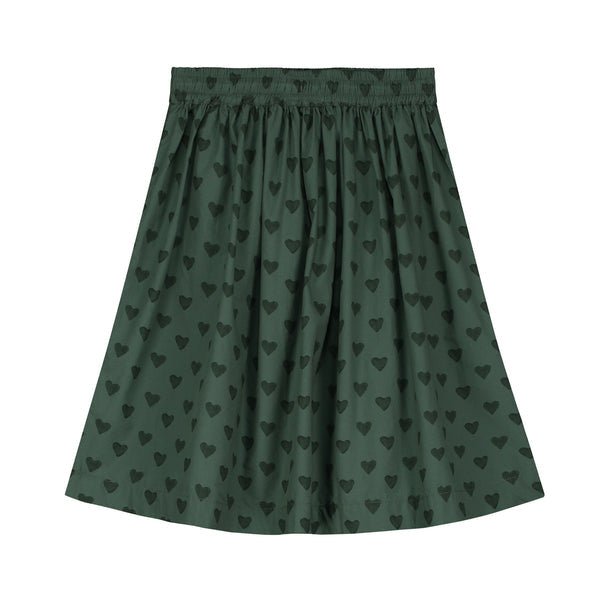 Holi And Love Jade Green Hearts Skirt - Macaroni Kids