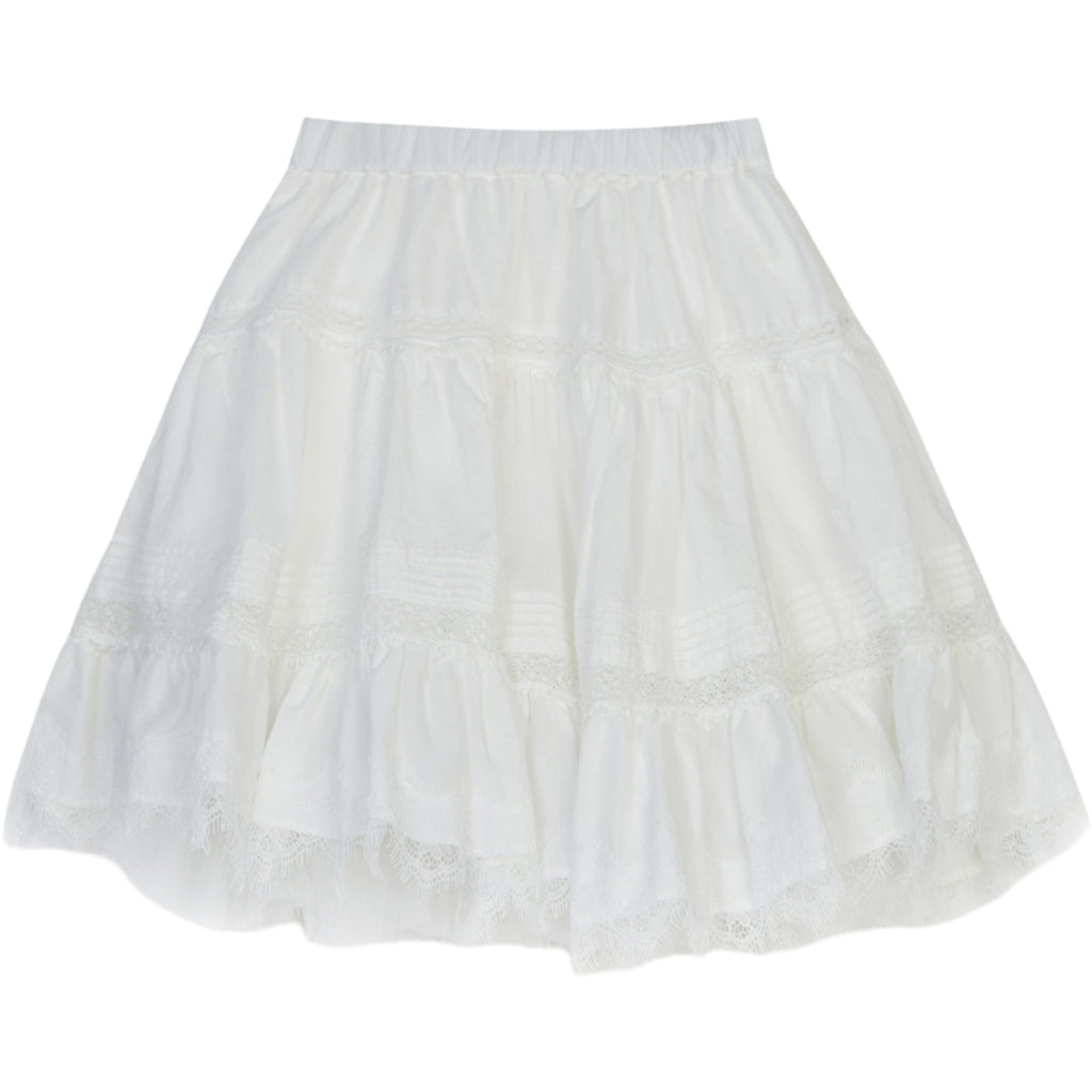 Jnby White Lace Skirt - Macaroni Kids