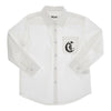 Just Cavalli White Long Sleeve Shirt W Logo - Macaroni Kids