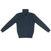 Kipp Rib Turtleneck Sweater - Blue Grey - Macaroni Kids