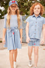 Little Parni Light Blue Boys Denim Shorts K233 - Macaroni Kids
