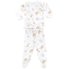 Lyda Baby Stuffed Animal Nursey Dreams 2 Pc Long Sleeve Wrap Top and Footed Pants Set - Boy - Macaroni Kids