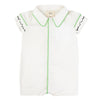 Mini Nod Rope Shirt Onesie White/Green - Macaroni Kids