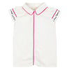Mini Nod Rope Shirt Onesie White/Pink - Macaroni Kids