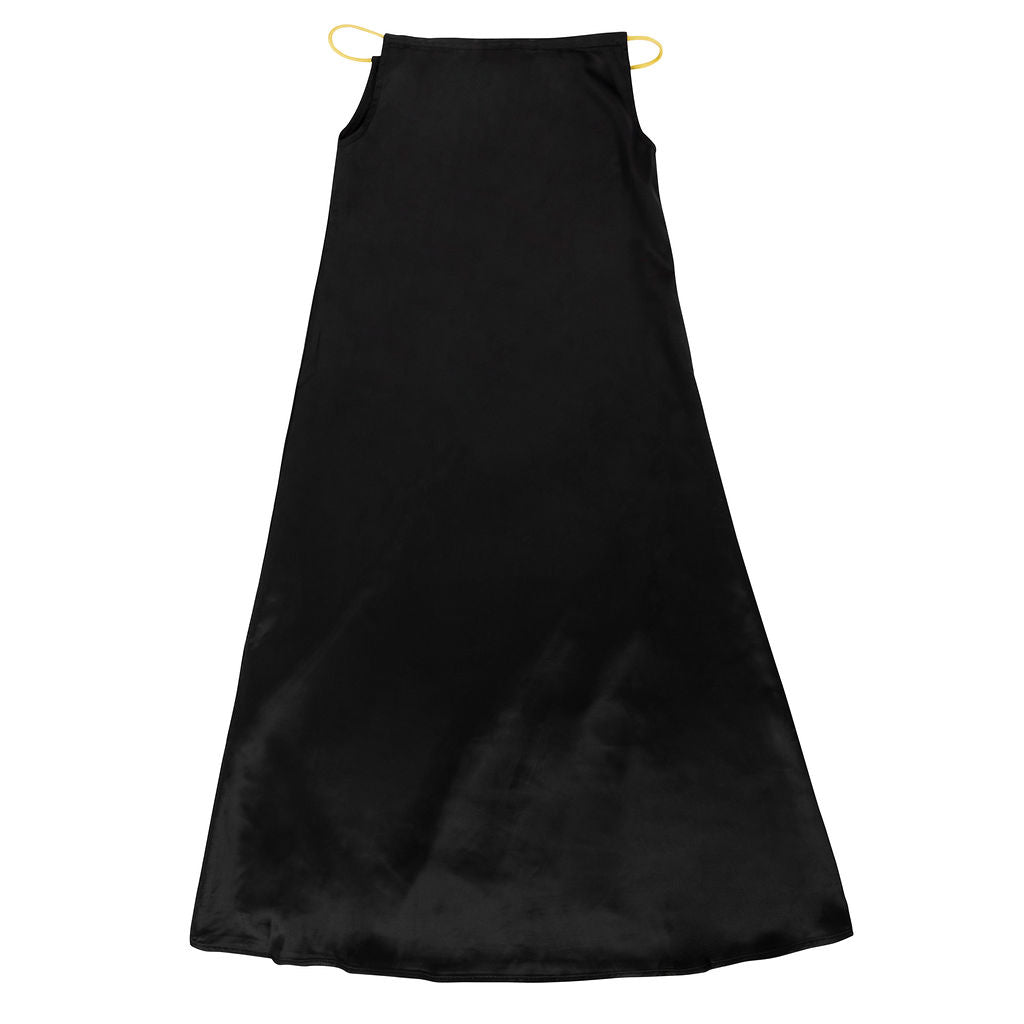 Mini Nod Silk Rope Midi Dress Black/Yellow - Macaroni Kids 4Y / Black/Yellow, Size 4Y | Macaroni Kids Mini Nod Silk Rope Midi Dress Black/Yellow - Macaroni Kids 4Y / Black/Yellow, Size 4Y | Macaroni Kids