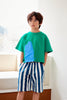 Momohanipopo Multi Paint T-Shirt Green - Macaroni Kids