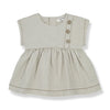 One More In The Family Isabella Cotton Linen Dress - Macaroni Kids