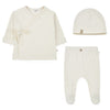 One more in the Family Ivory Giotto / Naina Wrap with Leggings with Feet and HAT - Macaroni Kids