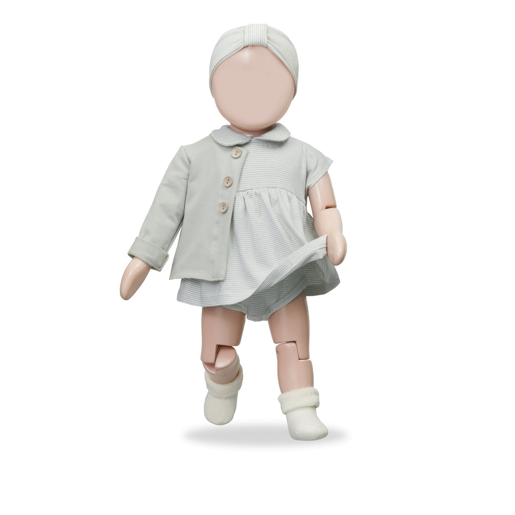 One More In The Family Jolie Knit Fleece Jacket Without Hood - Macaroni Kids