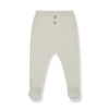 One More In The Family Noa Organic Knit Leggings With Feet - Macaroni Kids