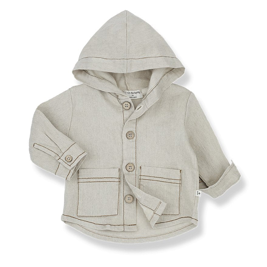 One More In The Family Pol Hood Jacket - Macaroni Kids
