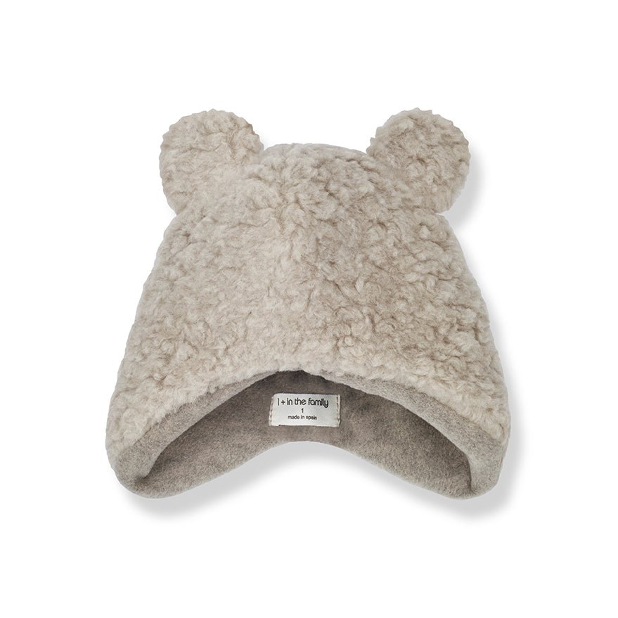 One More In The Family Taupe Joel Beanie - Macaroni Kids