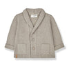 One More In The Family Wolfga Taupe Cardigan - Macaroni Kids