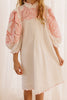 Petite Amalie Embroidered Sleeve Linen Smocked Dress - Macaroni Kids