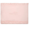 Pink with Embroidery and Logo Print Blanket - Macaroni Kids