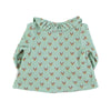 Piupiuchick Baby Terry Cotton Blouse - Green with Multicolor Arrows - Macaroni Kids