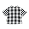 Piupiuchick Black & White Checkered Hawaiian Shirt - Macaroni Kids