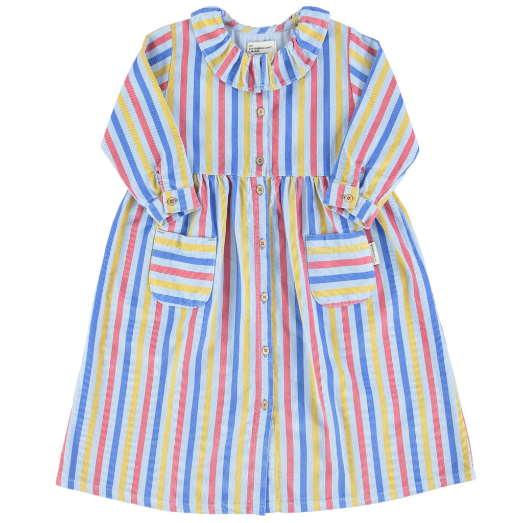 Piupiuchick Long Striped Shirt Dress - Macaroni Kids