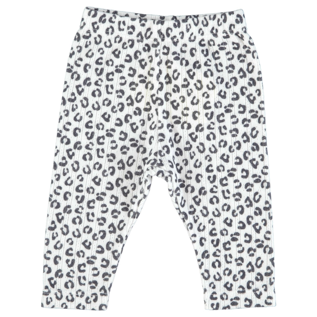 Piupiuchick Newborn leggings - Ecrun Animal Print - Macaroni Kids